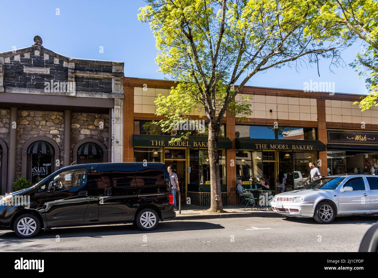 Die Model Bakery in St., Helena, Kalifornien, USA Stockfoto