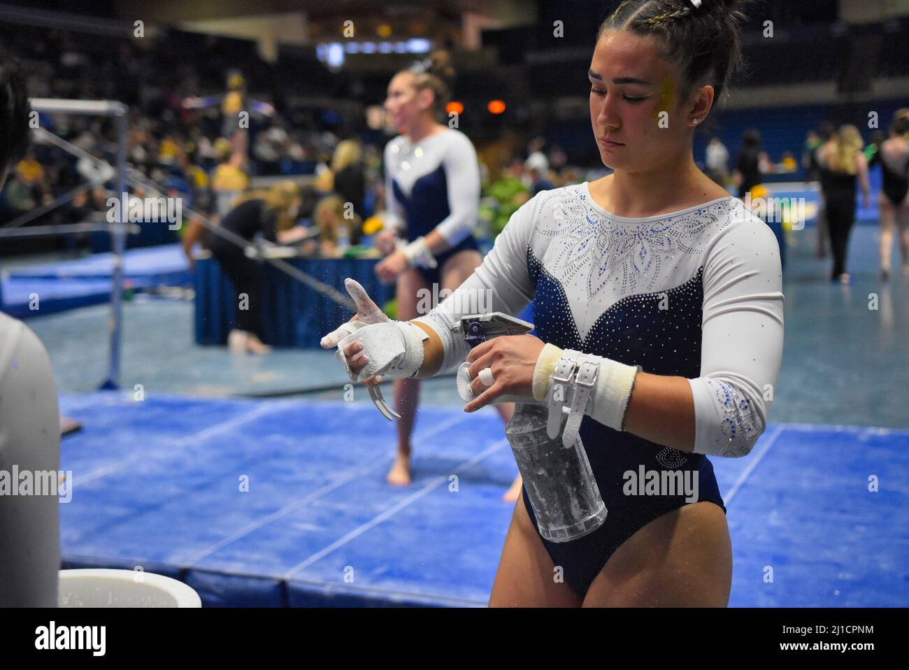 Davis, California USA März 19. 2022 UC Davis vs MOUNTAIN PACIFIC SPORTS FEDERATION DAVIS, CALIF. UNIVERSITY CREDIT UNION CENTER 2. of 5 (196,050) Stockfoto