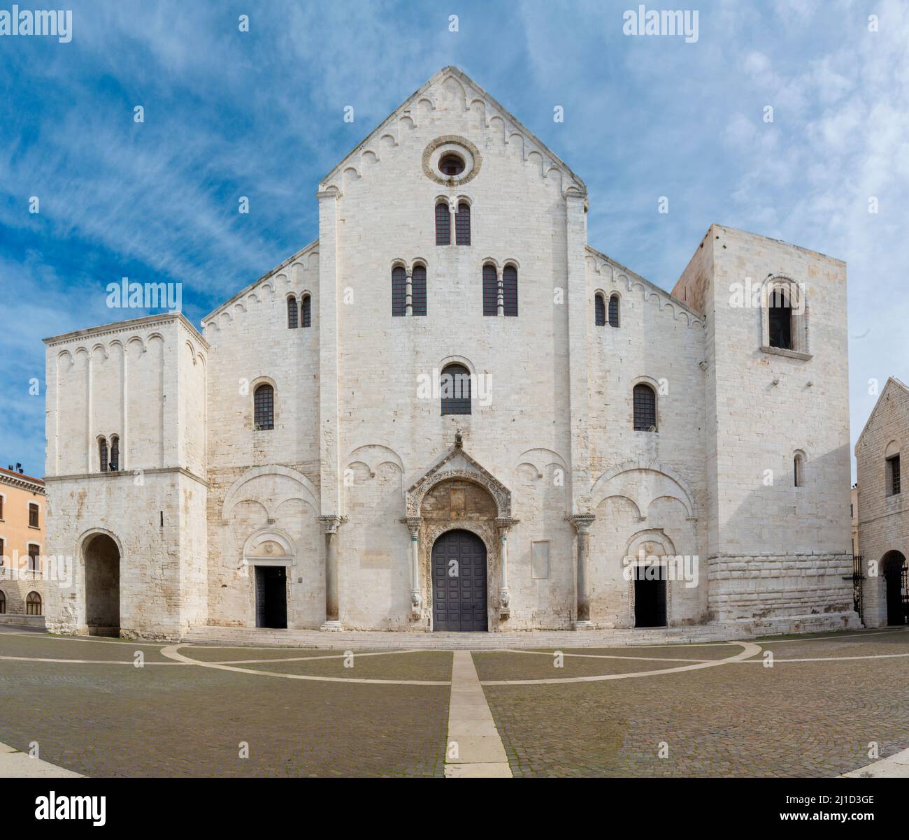 Bari - die Basilica di San Nicola. Stockfoto