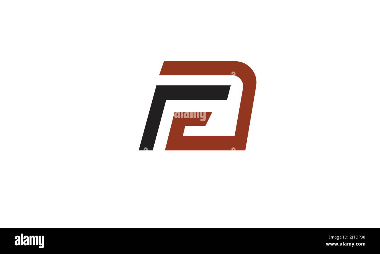 Buchstabenbuchstaben Initialen Monogramm-Logo FD, DF, CF und D Stock Vektor