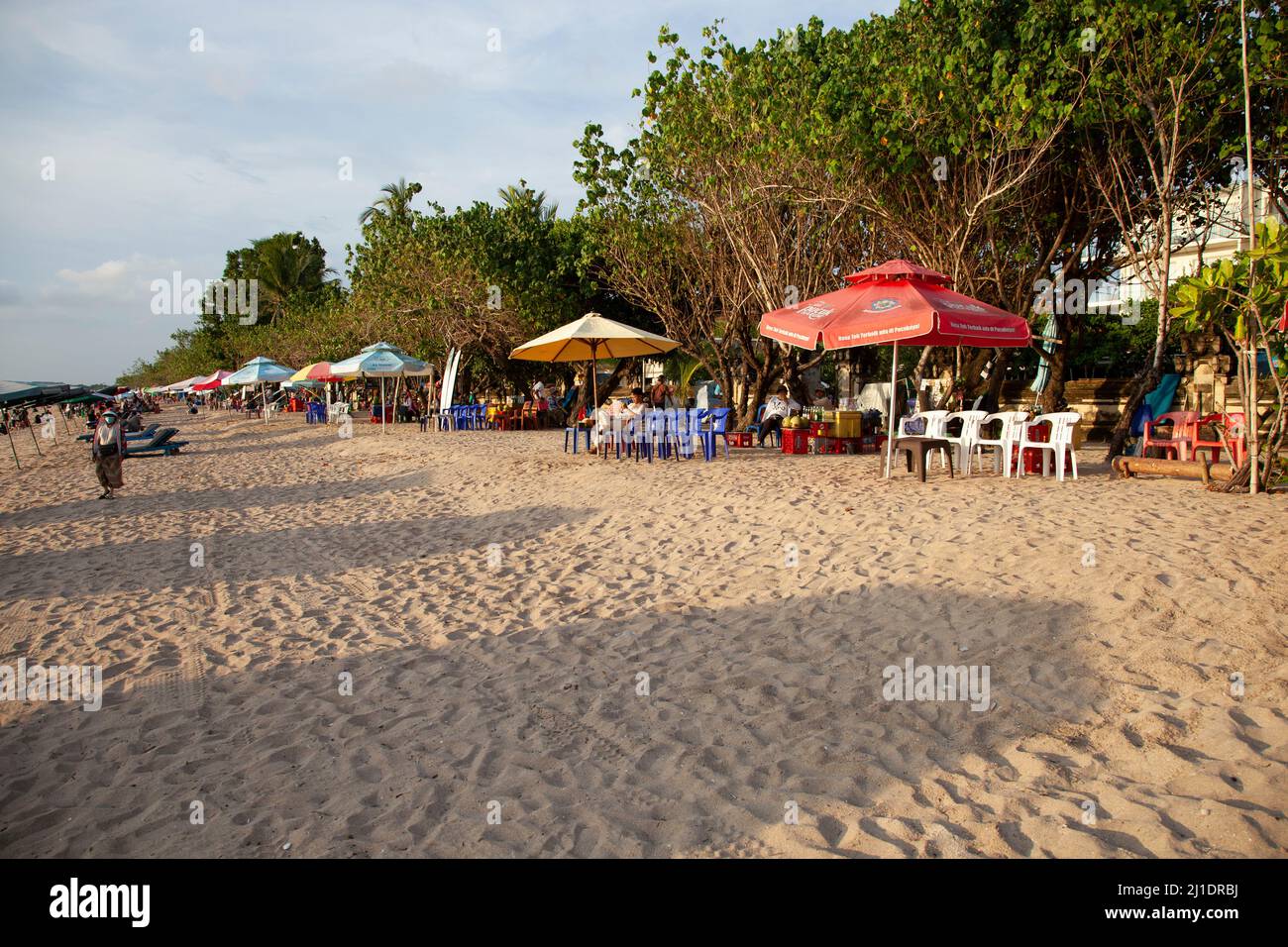 Kuta Beach in Bali, Indonesien im März 2022. Stockfoto