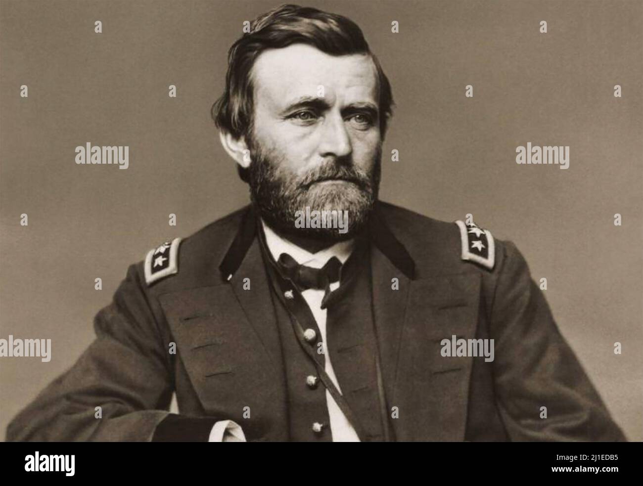 ULYSSES S. GRANT (1822-1885) American Army Officer und später 18. Präsident der Vereinigten Staaten. Stockfoto
