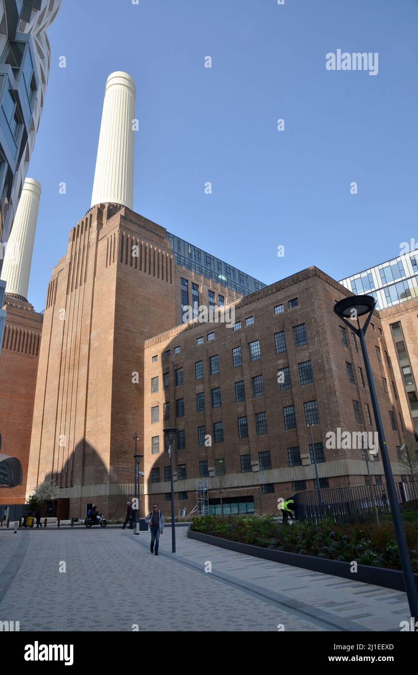 Das neu entwickelte Battersea Power Station in Battersea, South London. Stockfoto