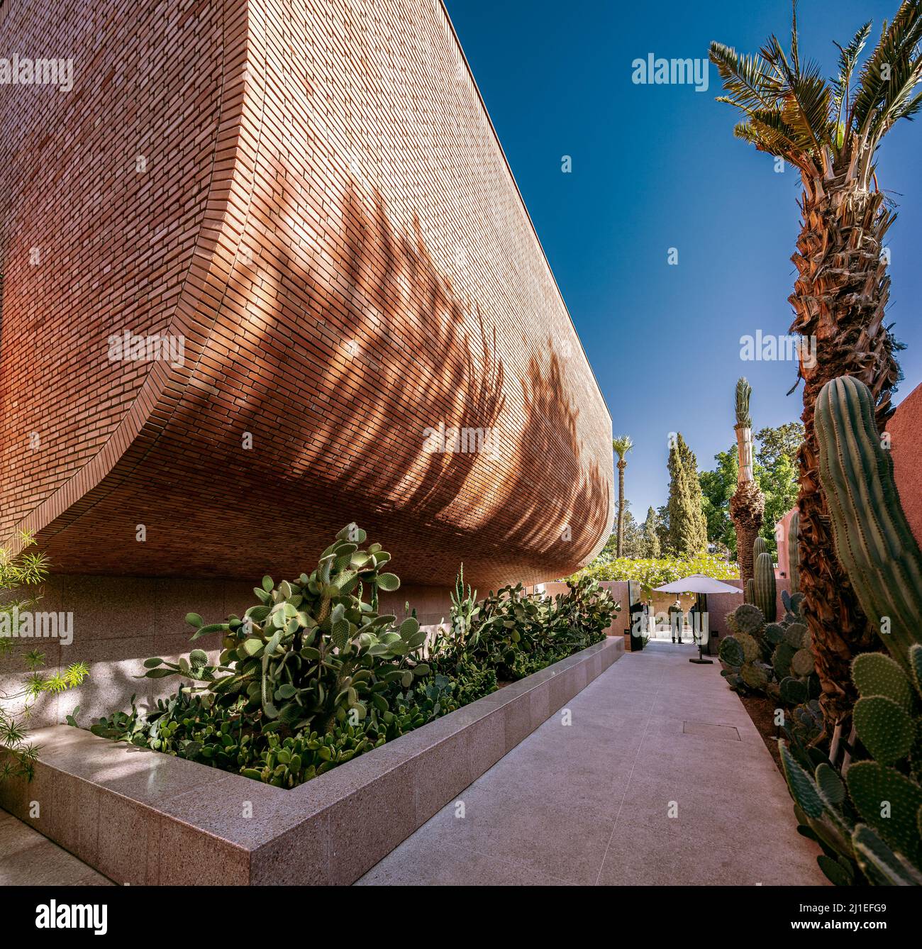 Marrakesch, Marokko - Yves Saint Laurent Museumsgebäude Stockfoto