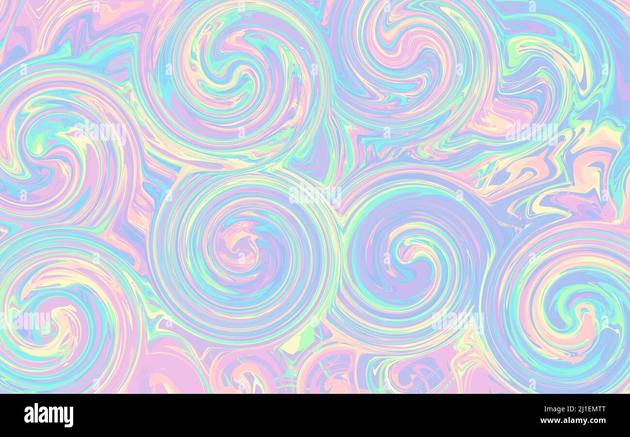 Abstrakter, Farbenfroher Marmorhintergrund. Glänzende Und Glänzende Swirl-Tapete. Stock Vektor