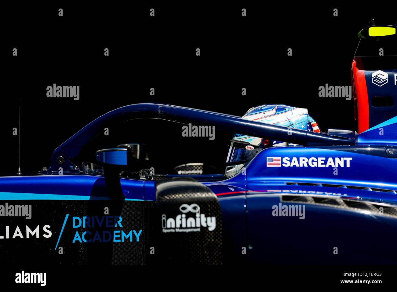 SARGEANT Logan (usa), Carlin, Dallara F2, Portrait während des 2.. Rennens der FIA Formula 2 Championship 2022 vom 25. Bis 27. März 2022 auf dem Jeddah Corniche Circuit, in Jeddah, Saudi-Arabien - Foto Antonin Vincent / DPPI Stockfoto