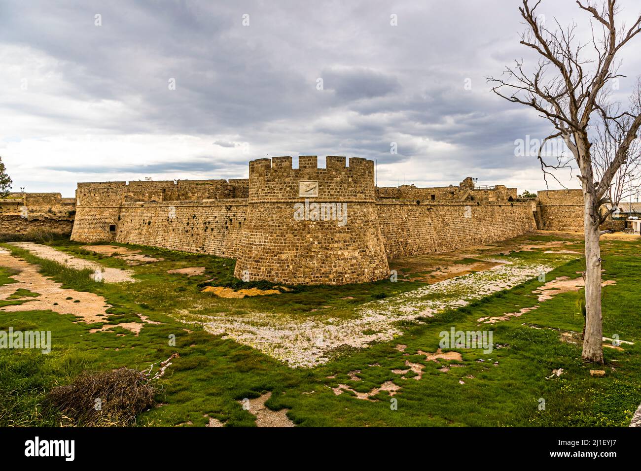 Famagusta Stadtmauer. Gazimağusa, Türkische Republik Nordzypern (TRNC) Stockfoto