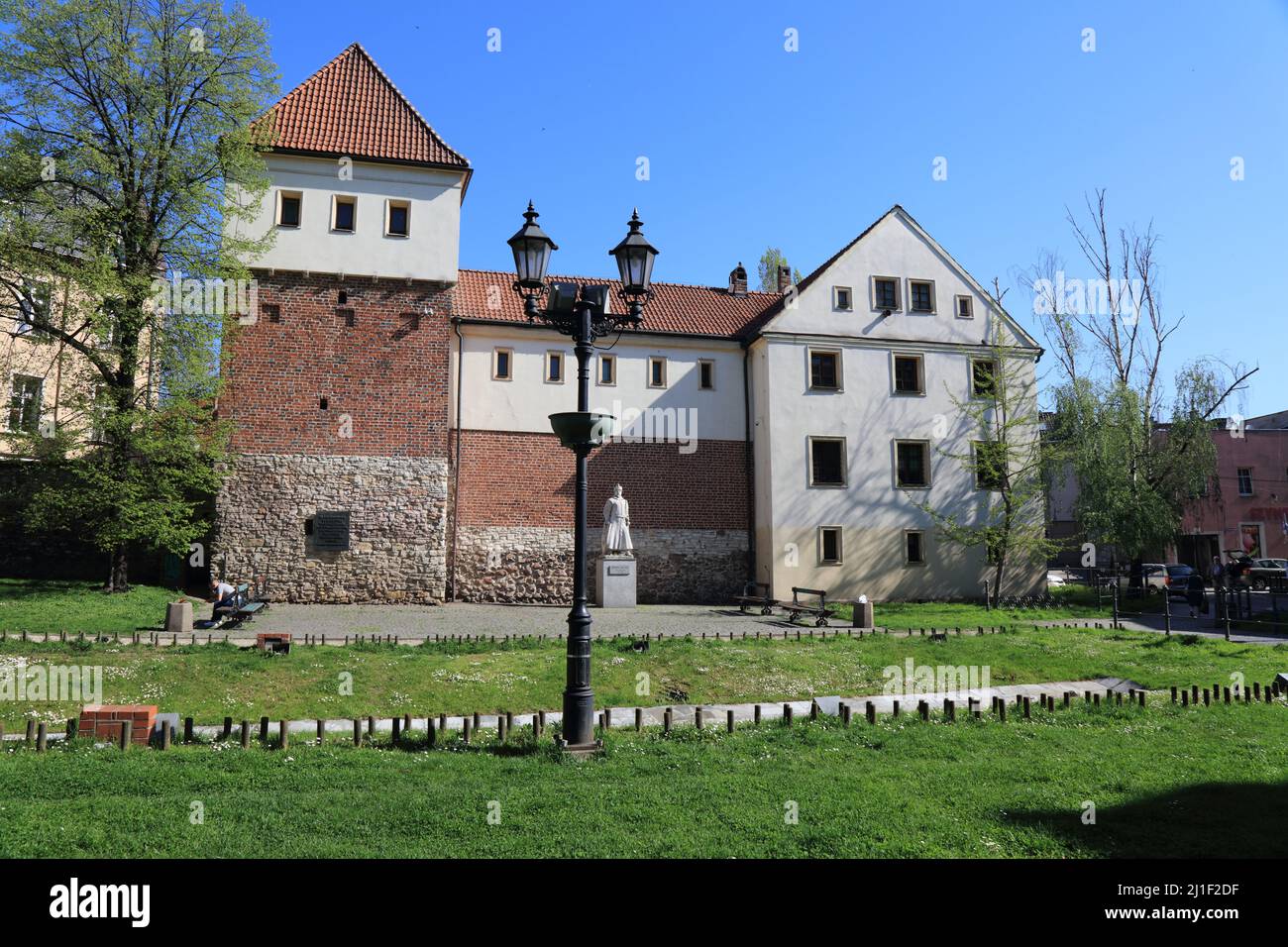 GLIWICE, POLEN - 11. MAI 2021: Schloss Piast (Zamek Piastowski) in der polnischen Stadt Gliwice, einer der größten Städte der oberschlesischen Metropolregion. Stockfoto