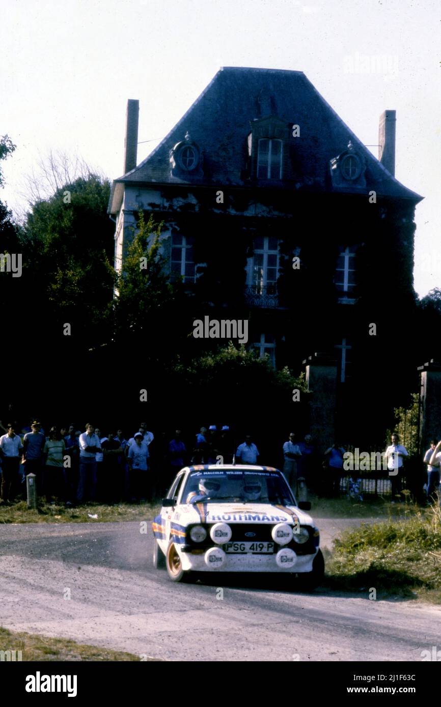 Malcolm Wilson (GBR) Terry Harryman (GBR) Ford Escort RS GR4 Ford Rothmans Rally Team Malcolm Wilson Motorsport Position 3. Stockfoto