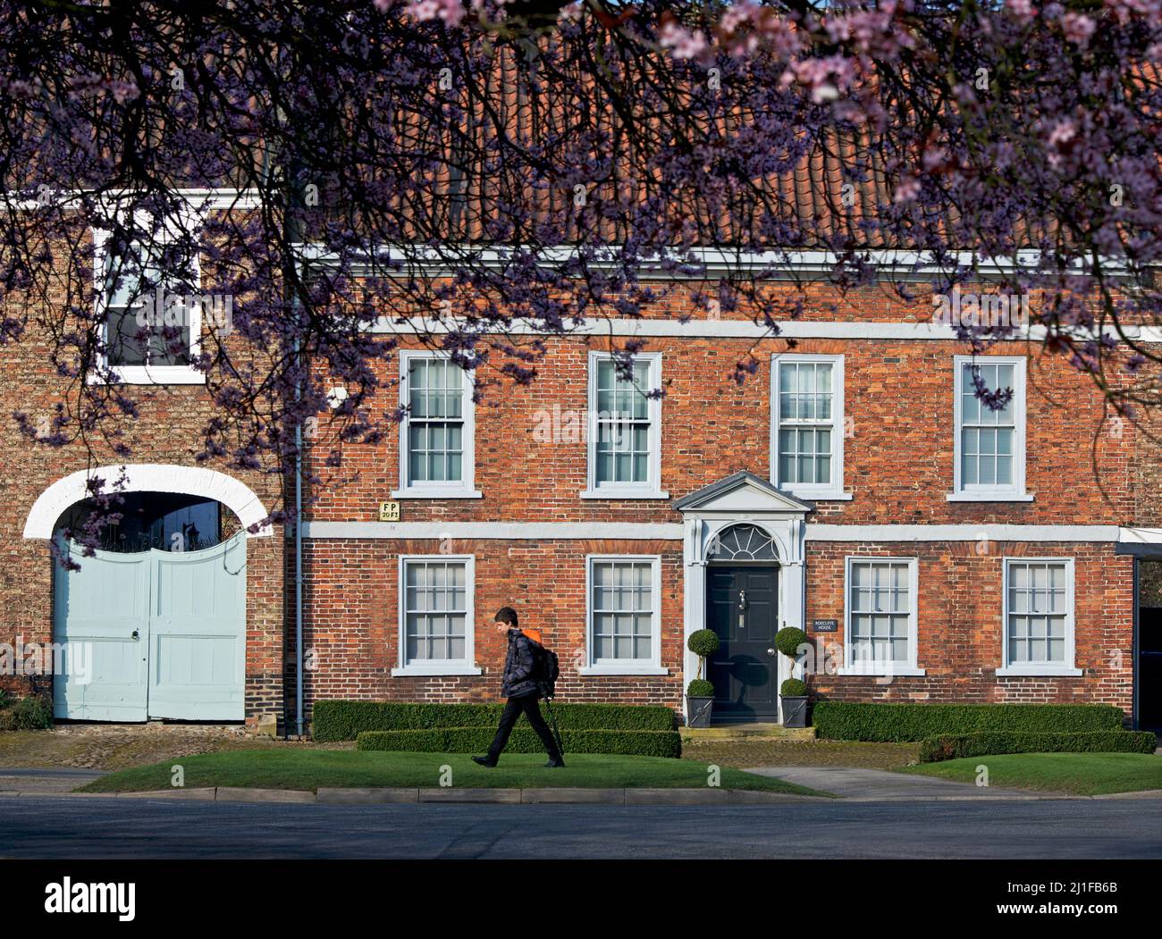 Georgianisches Haus in Easingwold, North Yorkshire, England Stockfoto