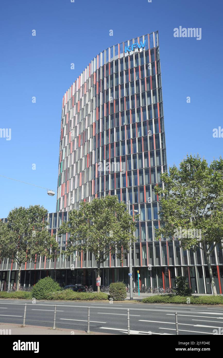 KfW Westarkade Gebäude in der Bockenheimer Warte Frankfurt, Hessen, Deutschland Stockfoto