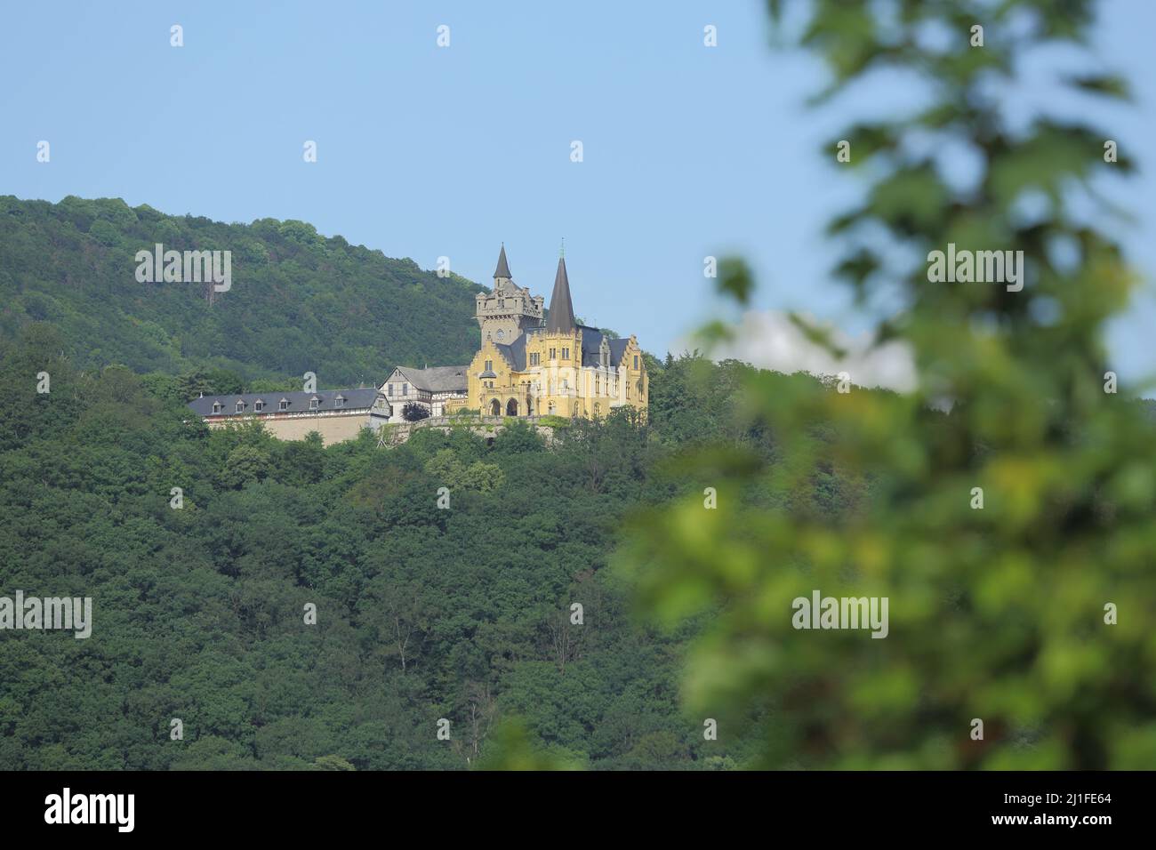 Neugotisches Schloss Rothestein, Bad Sooden-Allendorf, Hessen, Deutschland Stockfoto