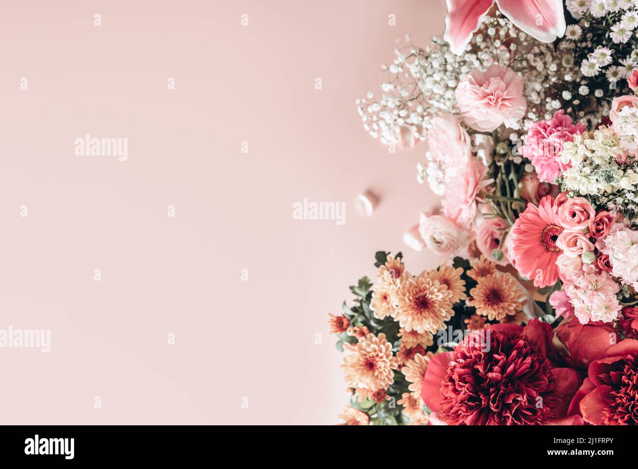 Viele verschiedene Blumen Stockfoto