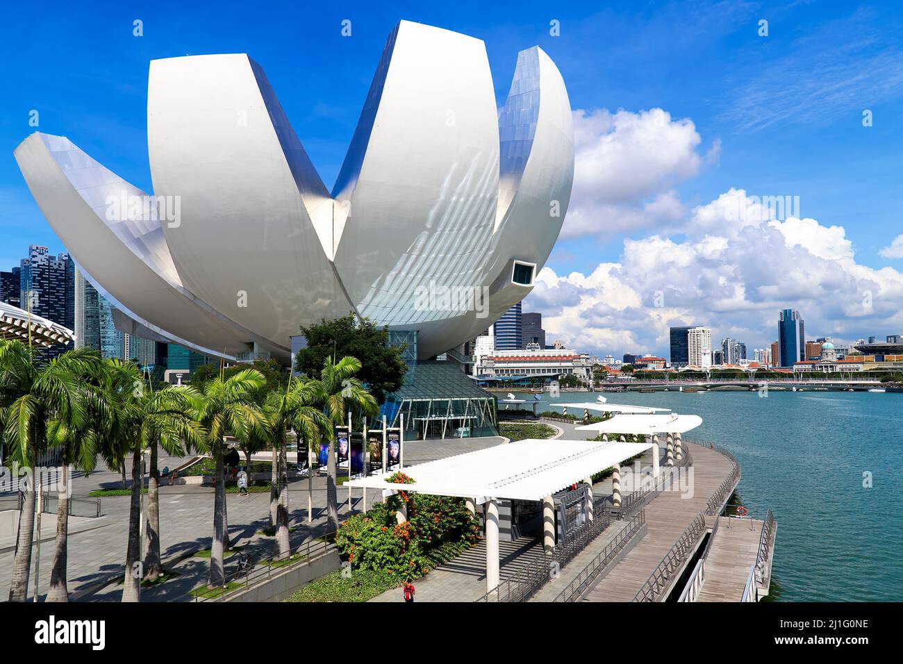 Singapur. Das ArtScience Museum in Marina Bay Stockfoto