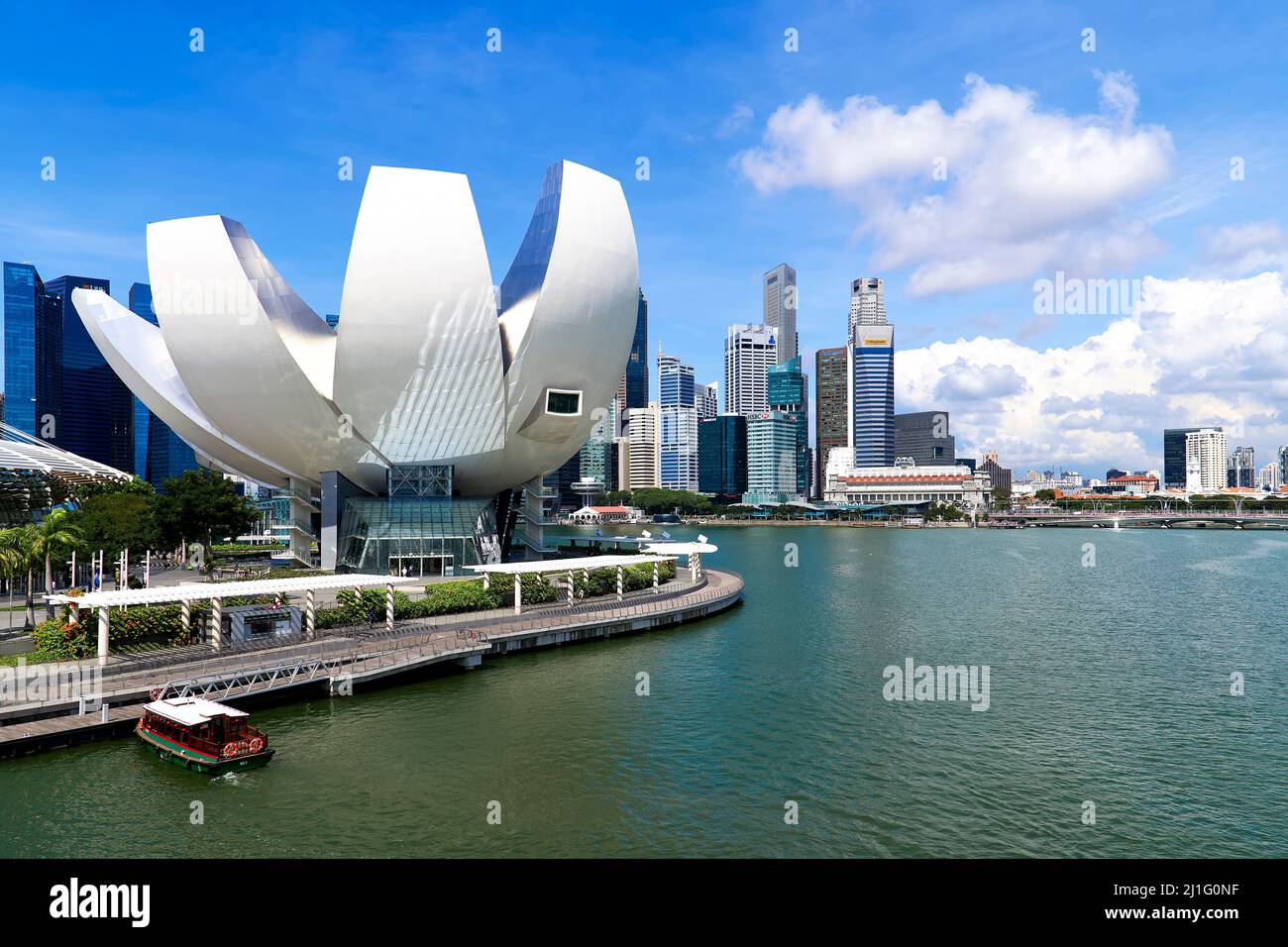 Singapur. Das ArtScience Museum in Marina Bay Stockfoto