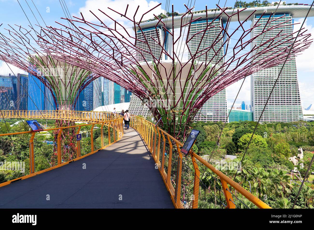 Singapur. Gardens by the Bay Stockfoto