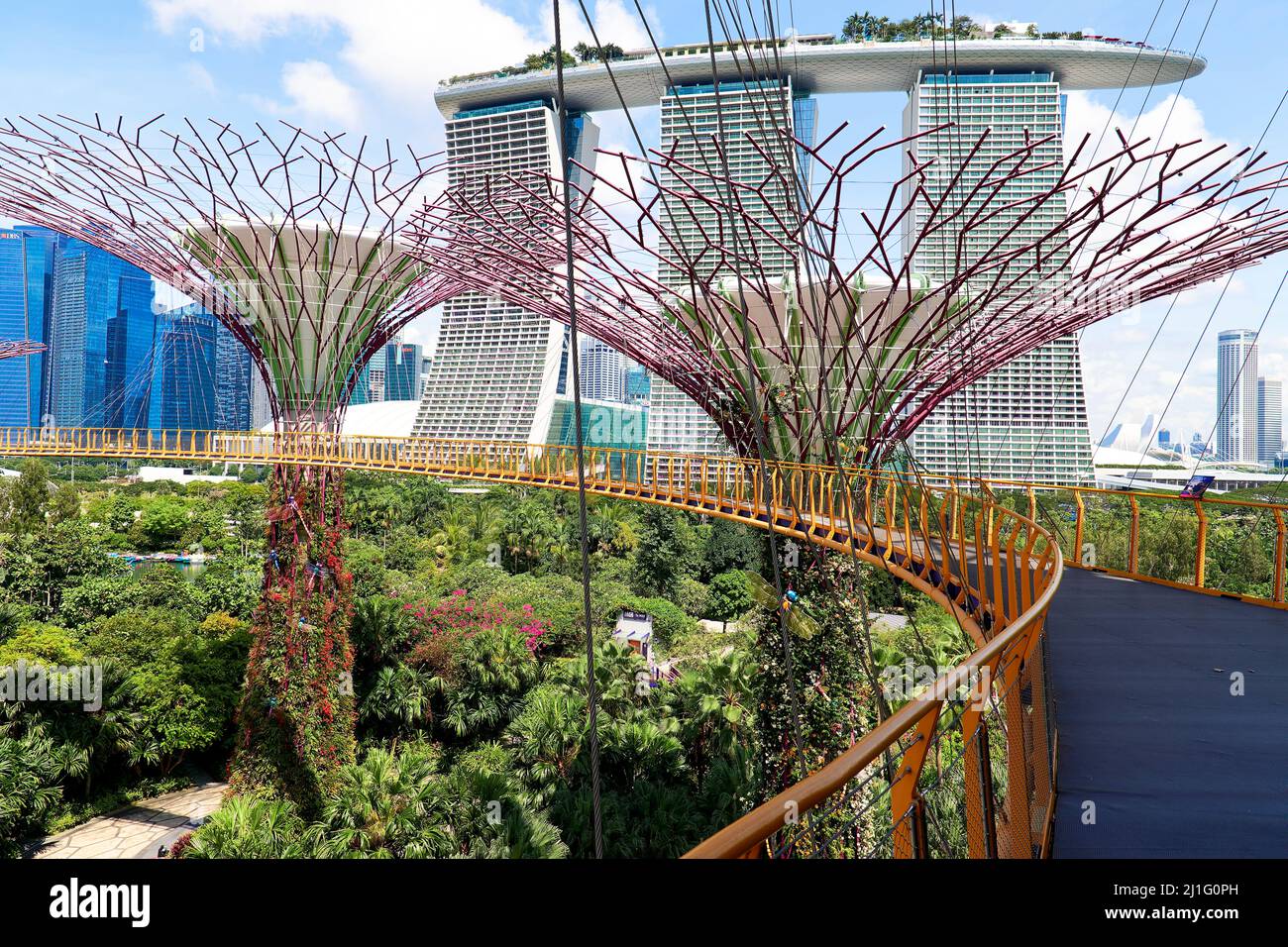 Singapur. Gardens by the Bay Stockfoto