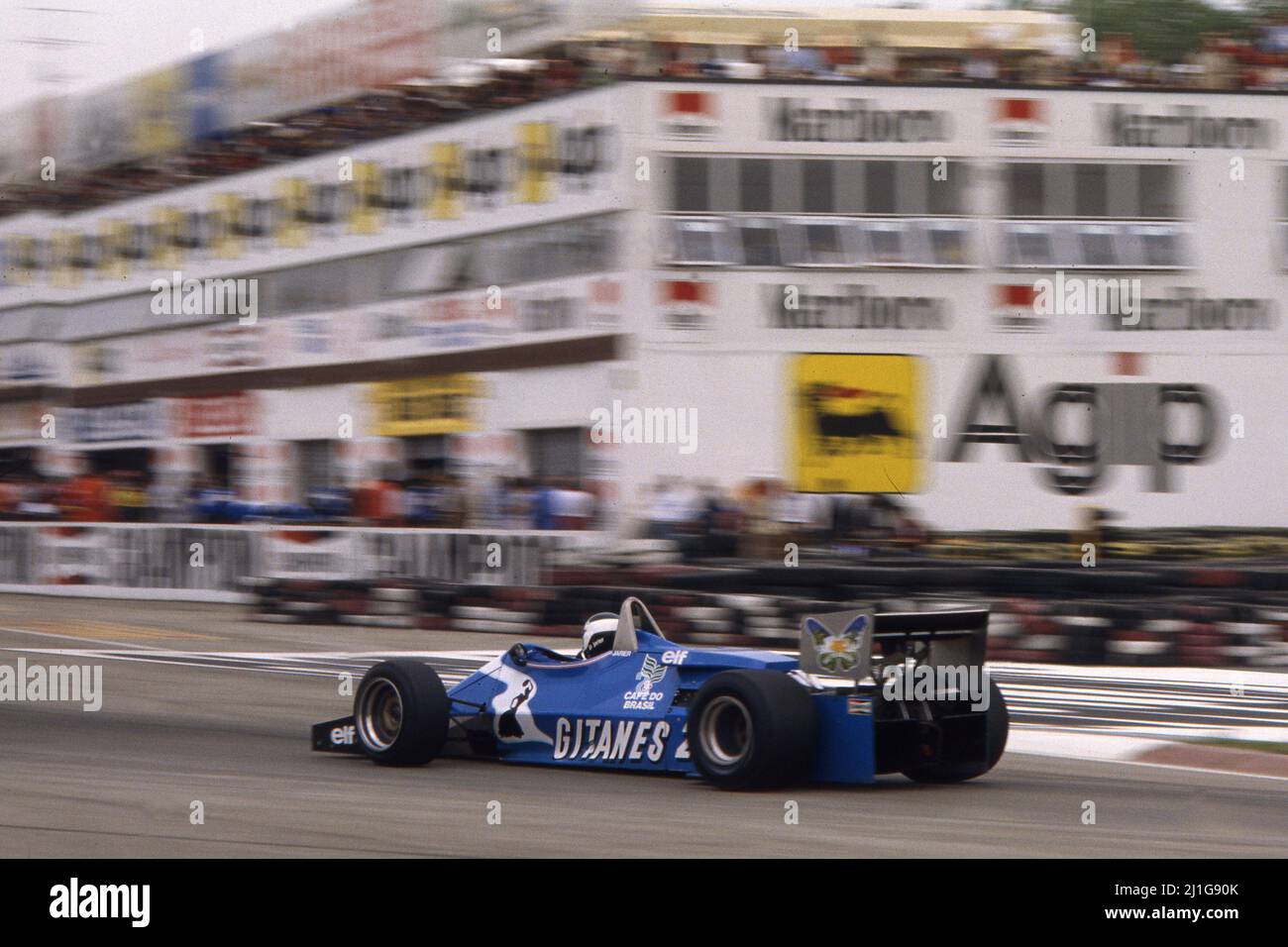 Jean Pierre Jarier (FRA) Ligier JS21 Ford Cosworth Stockfoto