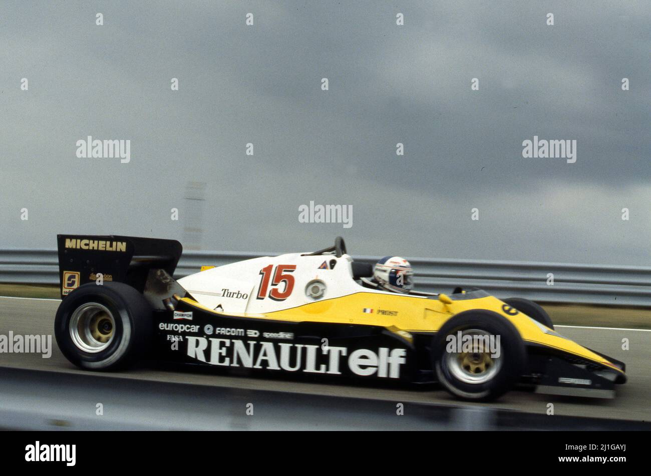 Alain Prost (FRA) Renault RE40 Stockfoto