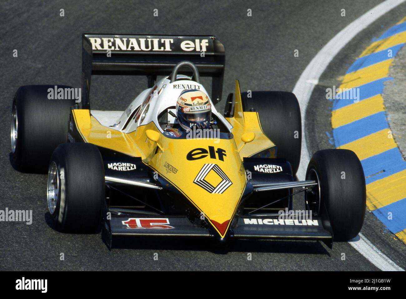 Alain Prost (FRA) Renault RE40 Stockfoto