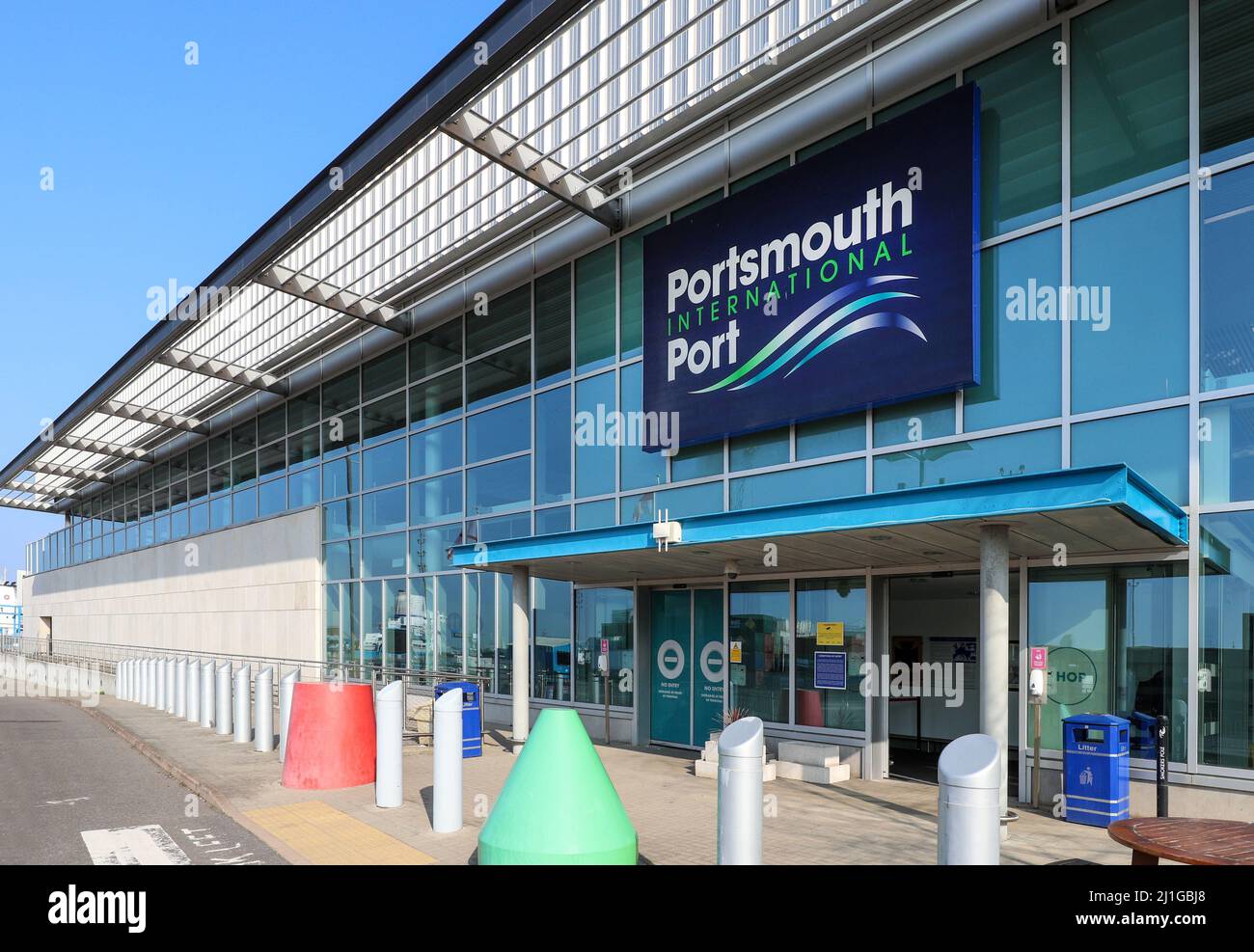 Portsmouth International Port, Portsmouth, Hampshire, Großbritannien. Stockfoto