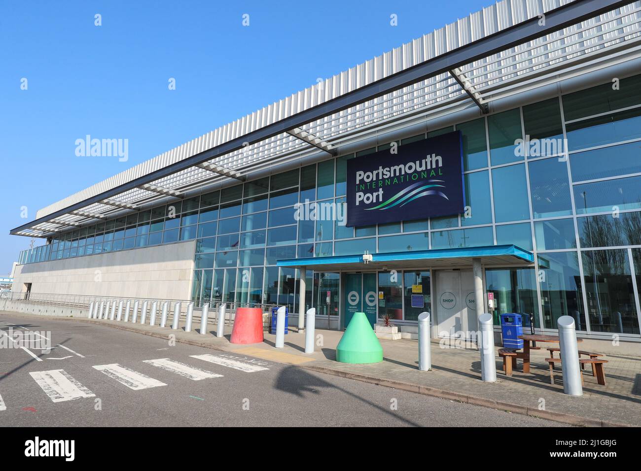 Portsmouth International Port, Portsmouth, Hampshire, Großbritannien. Stockfoto