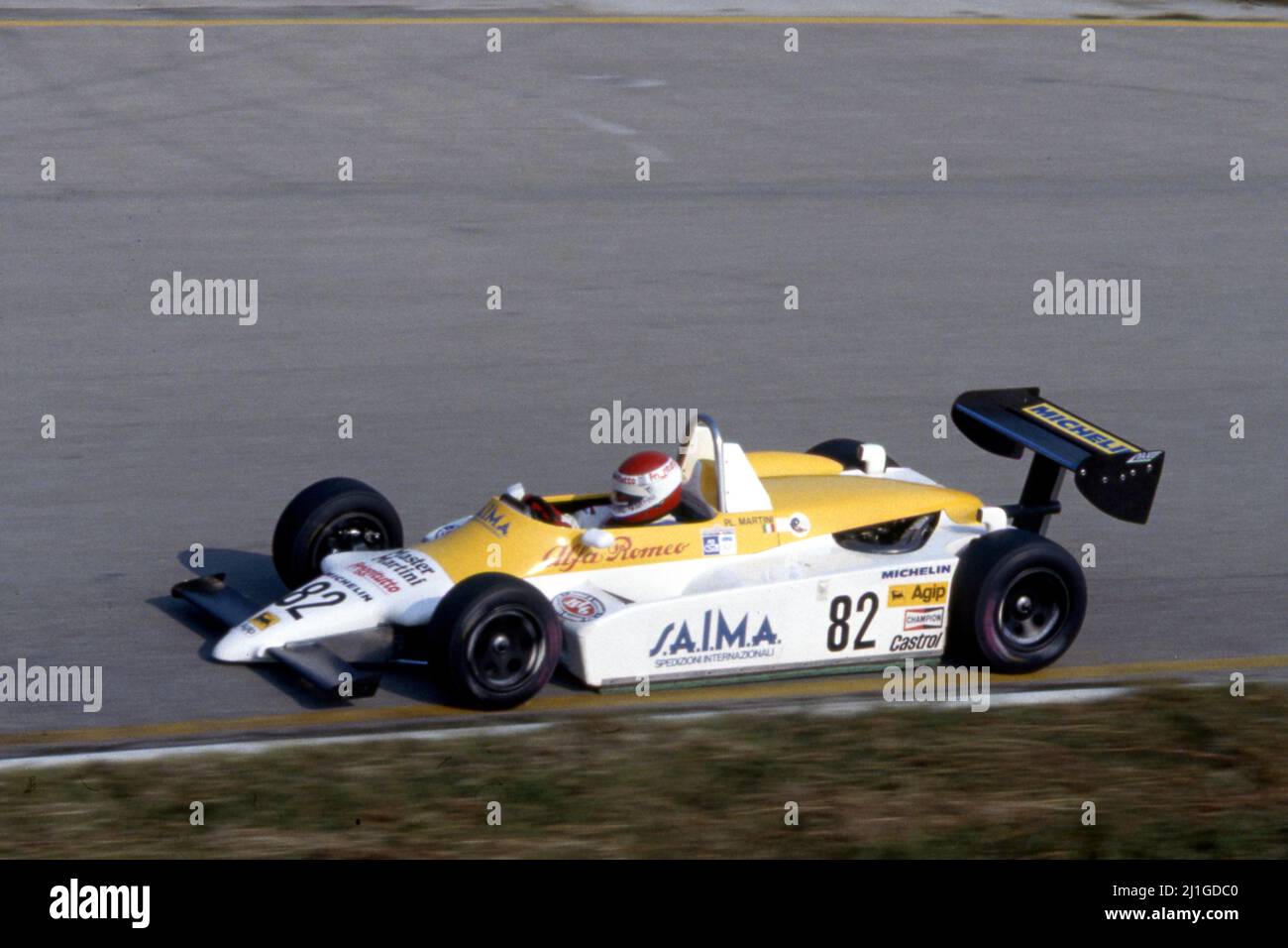 Pierluigi Martini (ITA) Ralt RT3 Alfa Romeo Novamotor Team Pavesi Stockfoto