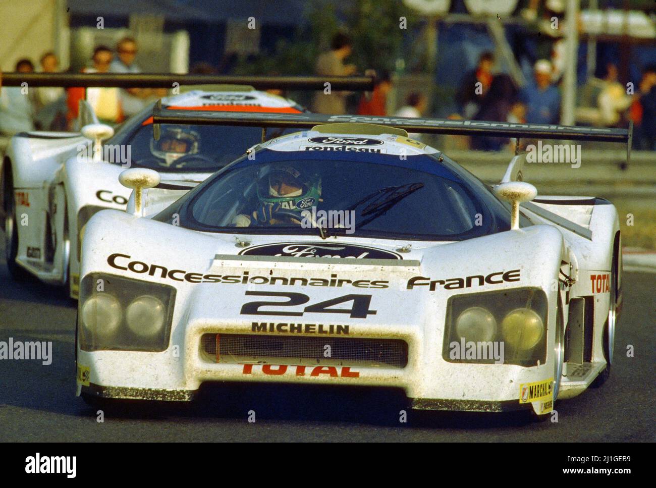 Thierry Boutsen (Bel) Henri Pescarolo (FRA) Rondeau M482 Ford Cosworth CL C Ford Frankreich Stockfoto