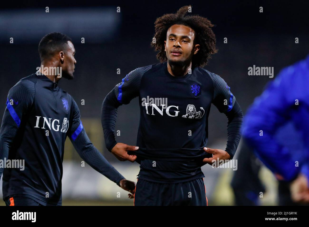 Sofia, Bulgarien. 25. März 2022. SOFIA, BULGARIEN - 25. MÄRZ: Joshua Zirkzee aus den Niederlanden U23 während des EM 2023 Qualifikationsspiel zwischen Bulgarien U23 und den Niederlanden U23 im Slavia Stadion am 25. März 2022 in Sofia, Bulgarien (Foto von Nikola Krstic/Orange Picics) Credit: Orange Pics BV/Alamy Live News Stockfoto