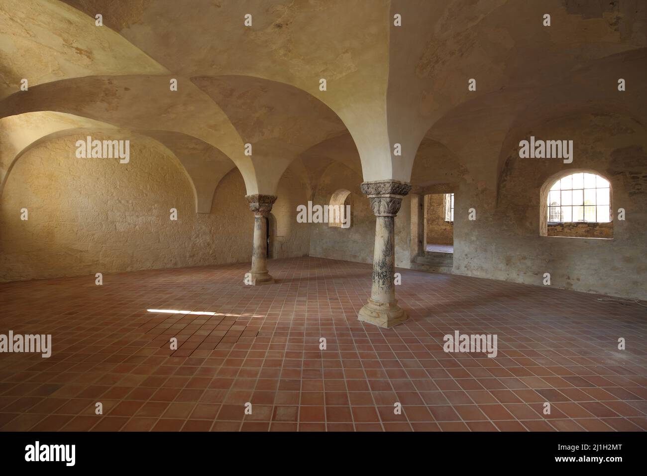 Kapitelsaal aus dem Kloster Michaelstein in Blankenburg im Harz, Sachsen-Anhalt, Deutschland Stockfoto