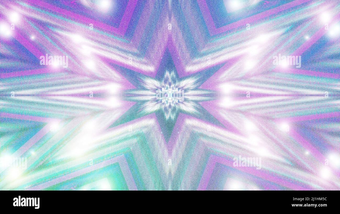 Ein abstraktes, funkelndes Starburst-Hintergrundbild. Stockfoto