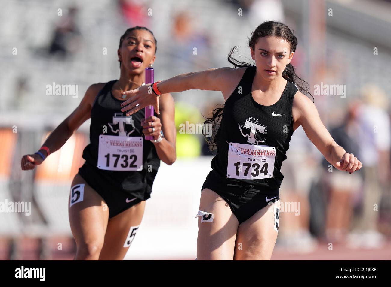 Während der Clyde Littlefield Texas Relays 94., Freitag, 25. März 2022, in Austin. Text Stockfoto