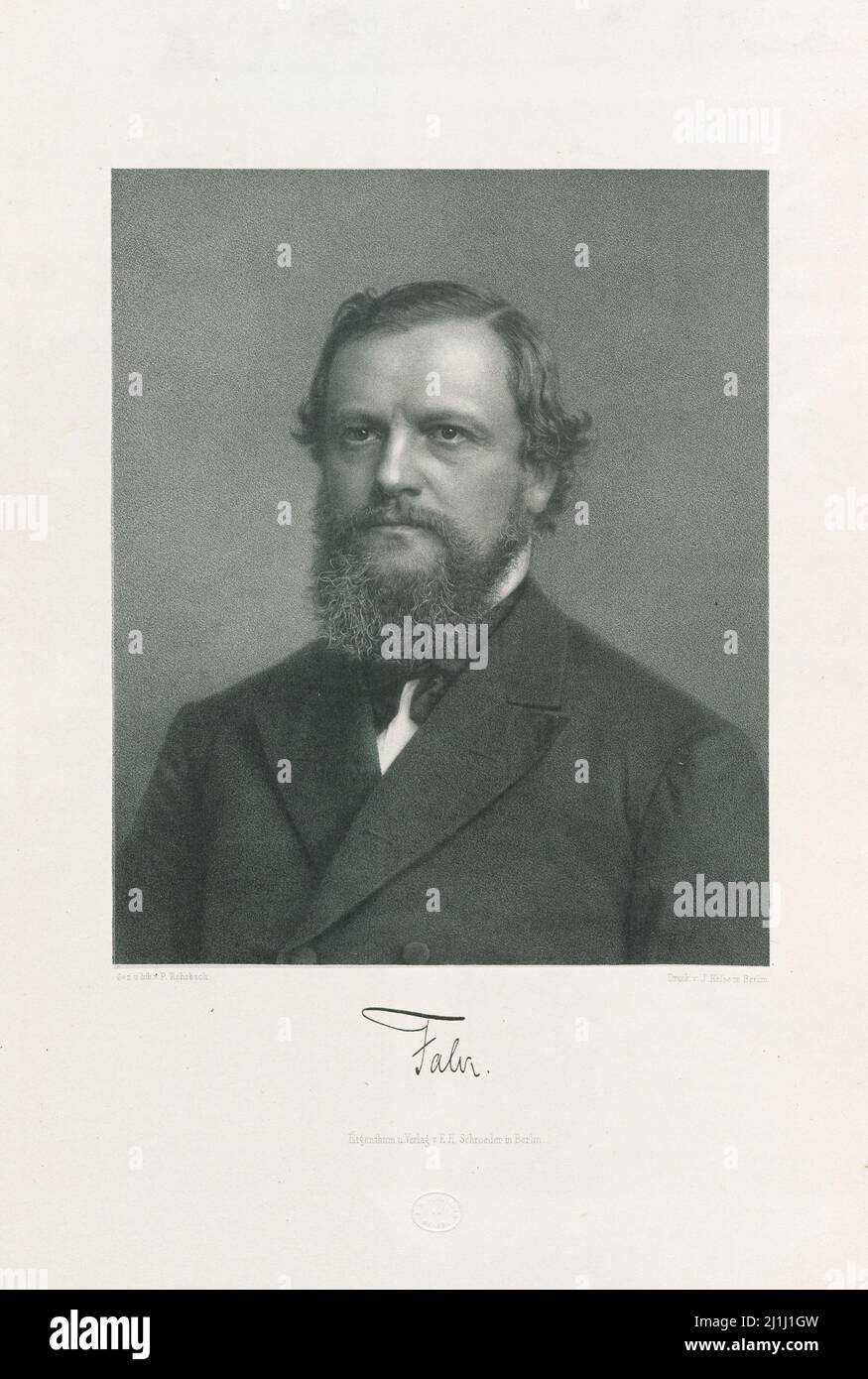 Gravur Von Adalbert Falk Stockfotos und bilder Kaufen Alamy