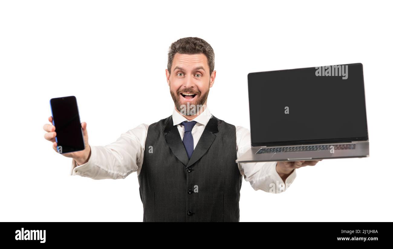 Business Computer Kommunikation. Moderne Technik. Internetzugang. Agiles Business. Stockfoto