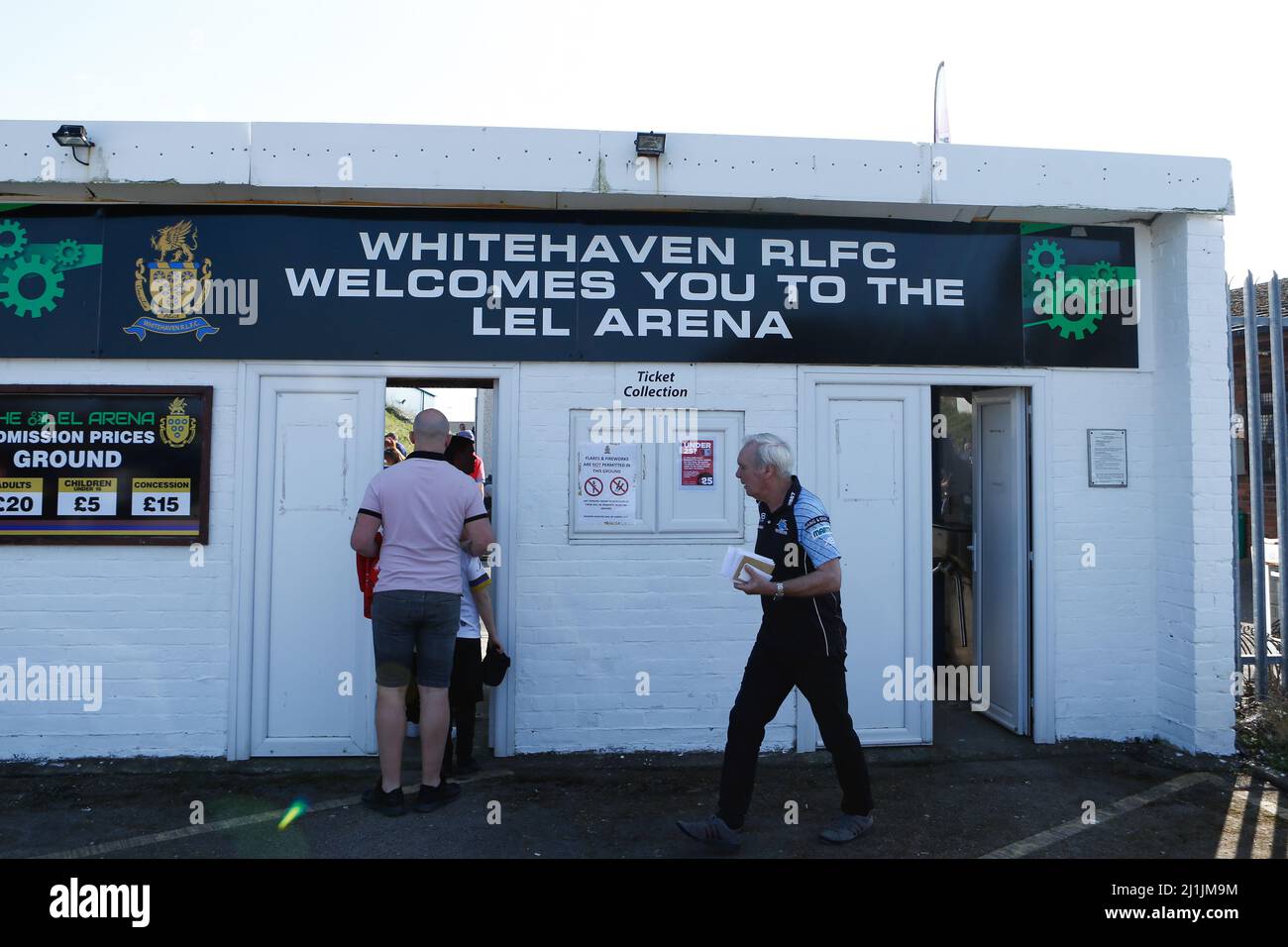 Ein allgemeiner Blick vor dem Betfred Challenge Cup in der LEL Arena, West Cumbria. Bilddatum: Samstag, 26. März 2022. Stockfoto