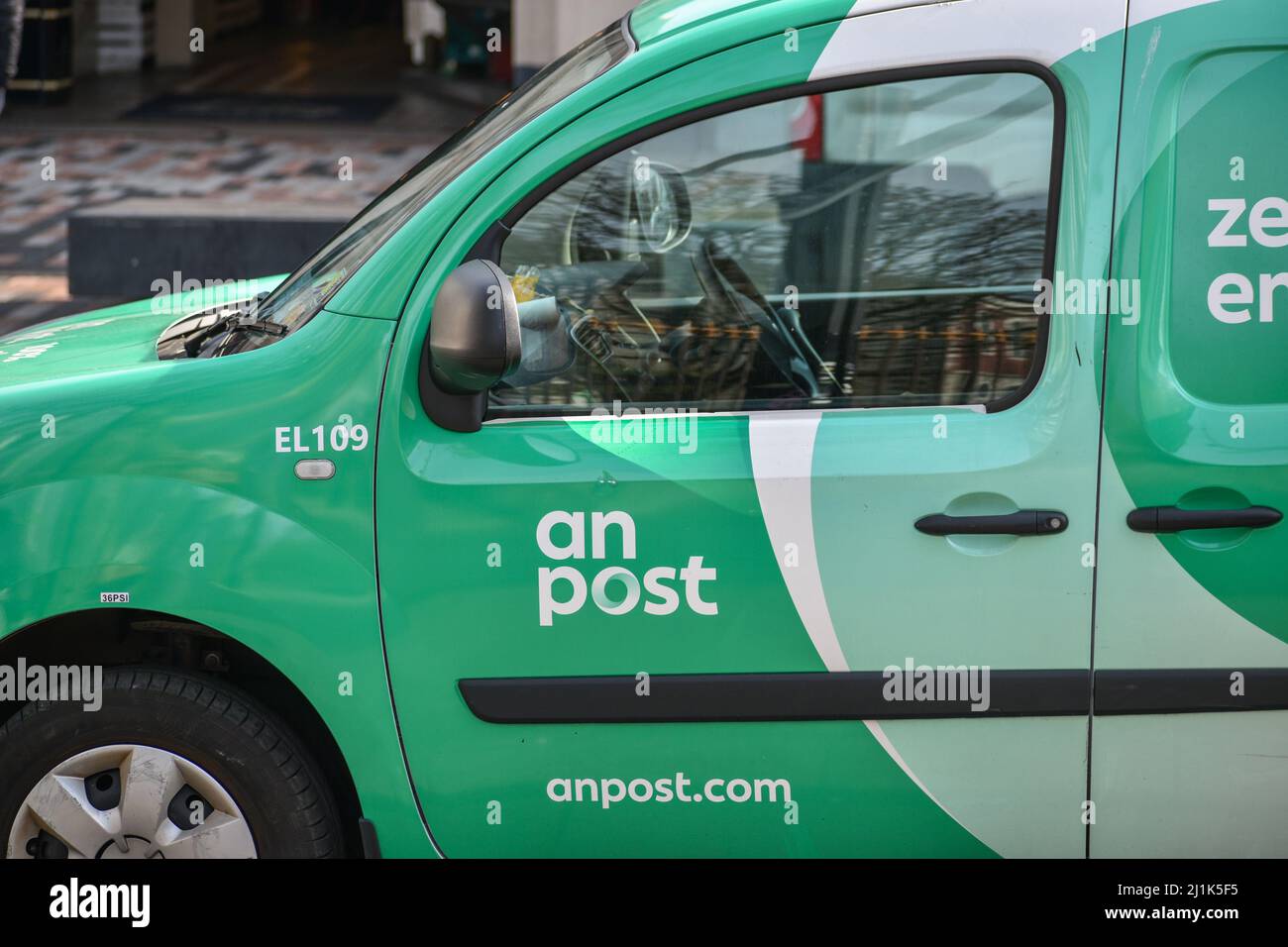 Ein Postauto Stockfoto
