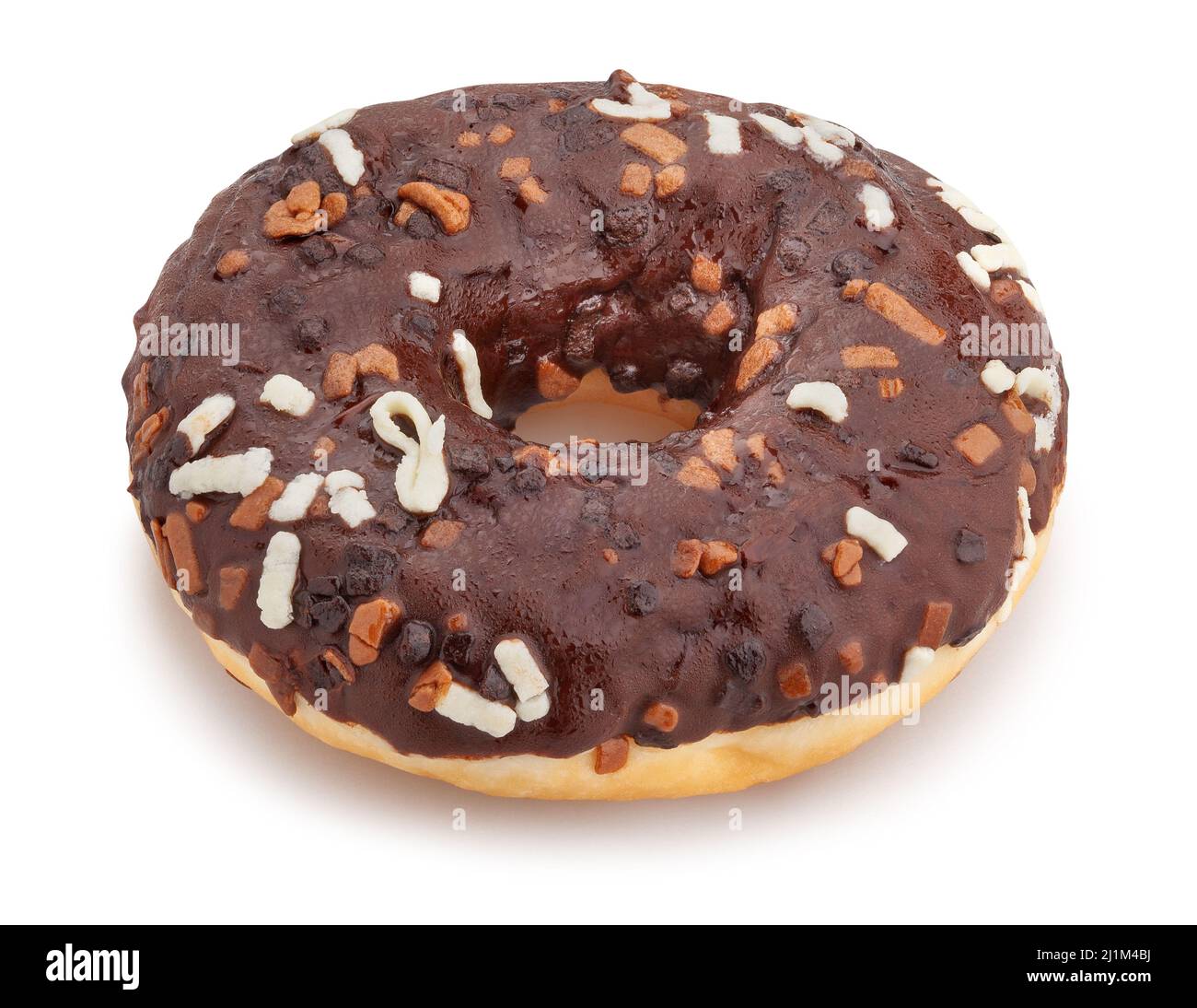 Donut Pfad isoliert auf weiß Stockfoto