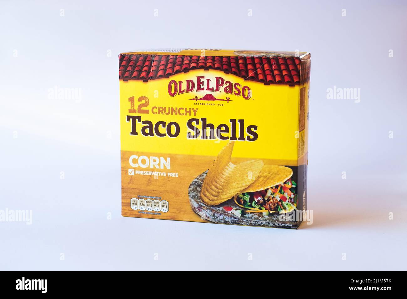 Old El Paso Taco Shells von General Mills Stockfoto