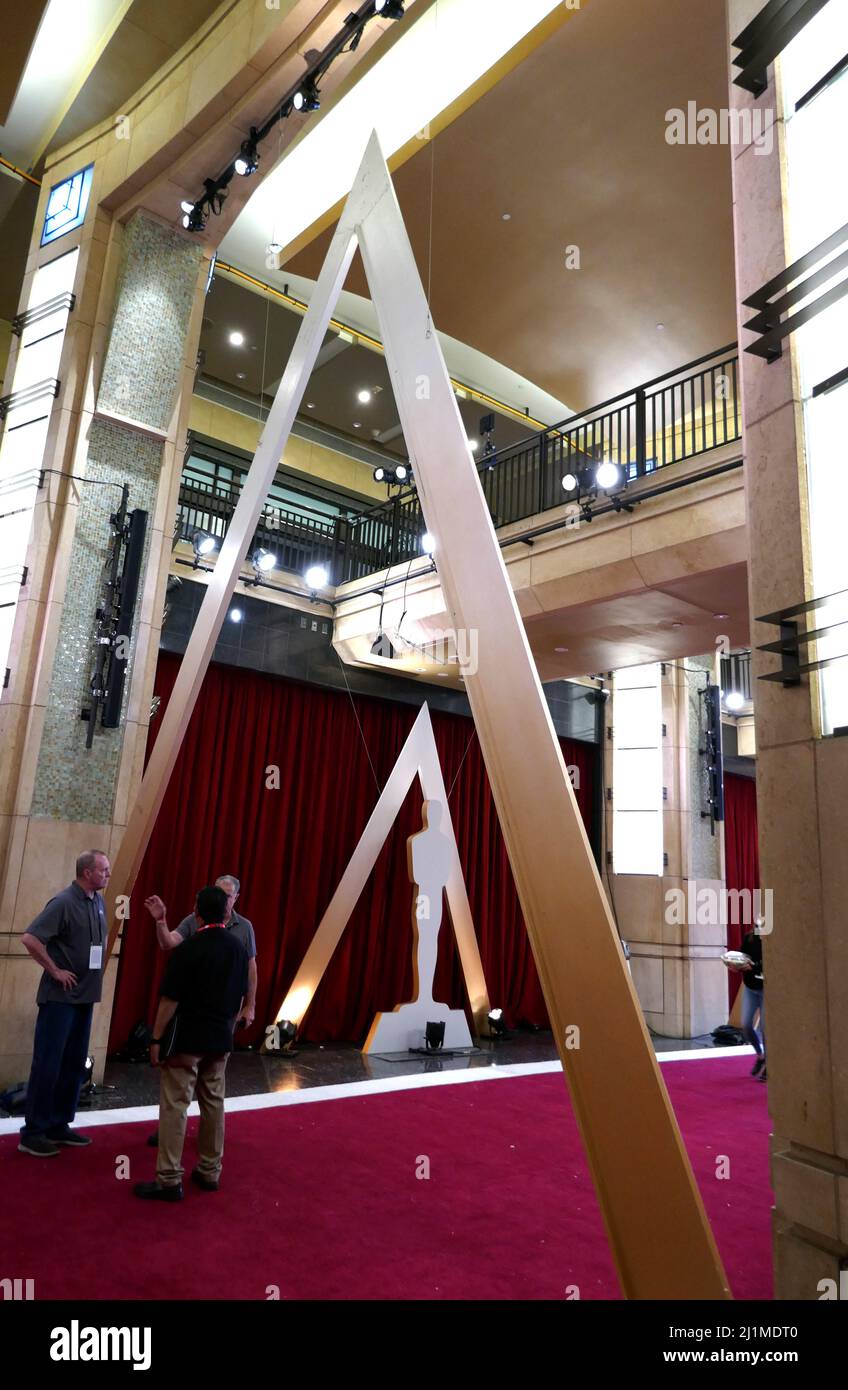 Los Angeles, California, USA 26. March 2022 Ein allgemeiner Blick auf die Atmosphäre der Oscars Red Carpet für die Academy Awards 94. im Dolby Theater am Hollywood Blvd am 26. März 2022 in Los Angeles, Kalifornien, USA. Foto von Barry King/Alamy Live News Stockfoto