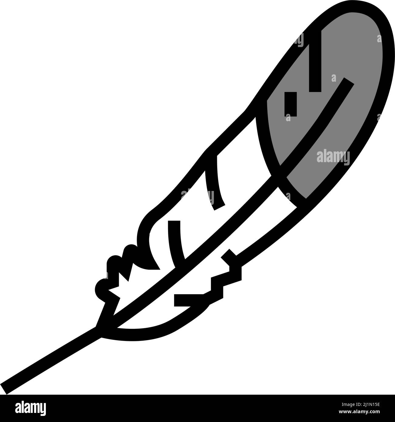 Vektorgrafik für Symbole in der Farbe von Federvögeln Stock Vektor