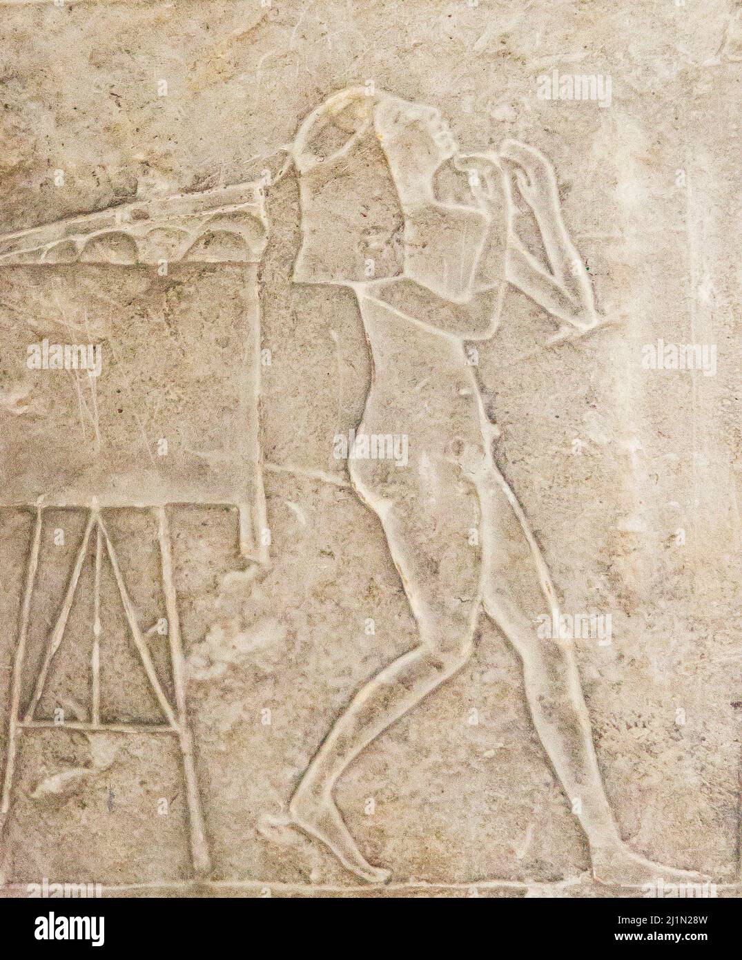Kairo, Ägyptisches Museum, aus Guiza, Grab von Ptahmay, Tänzerin. Stockfoto
