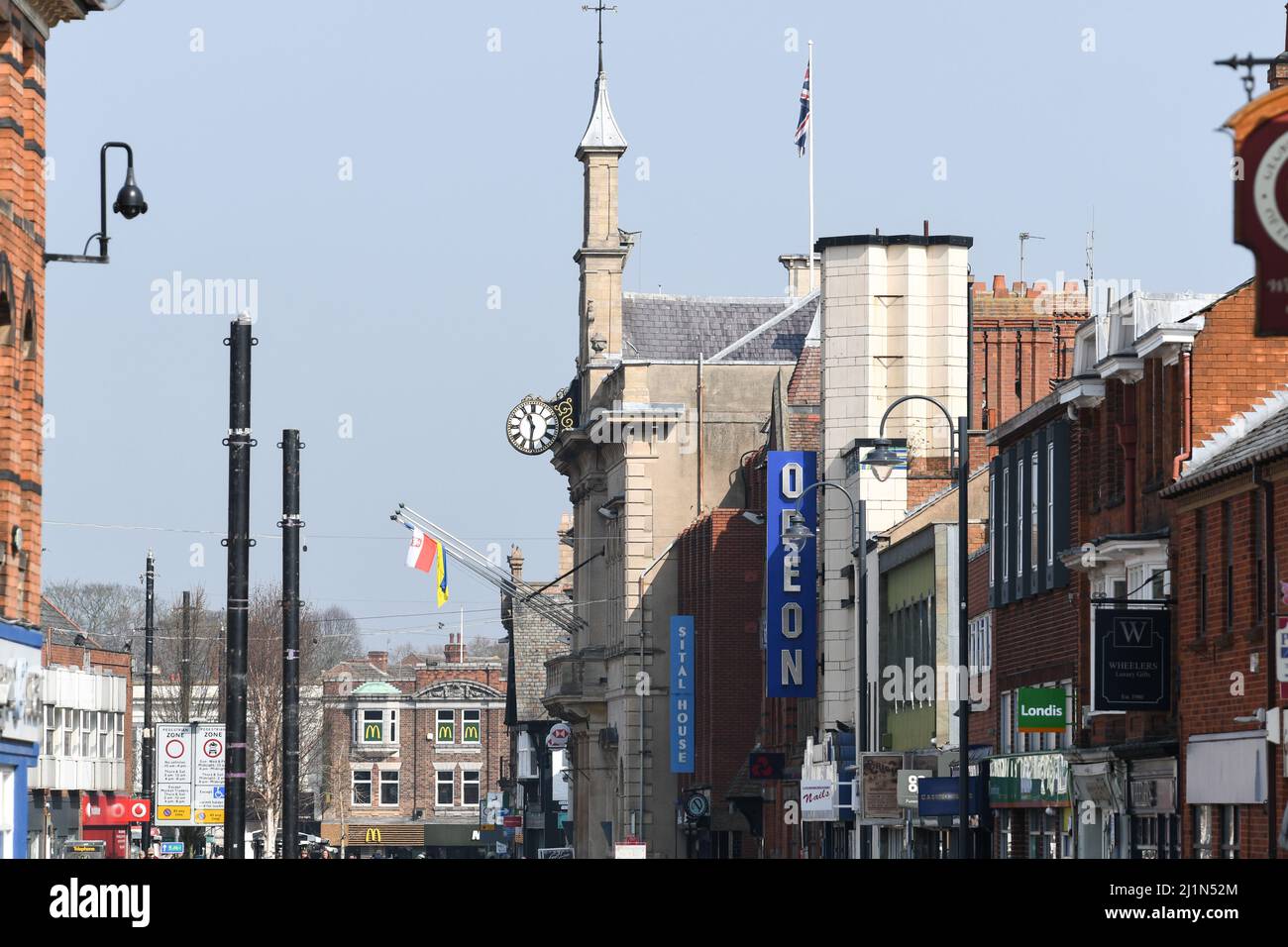 Loughborough Stadtzentrum Stockfoto