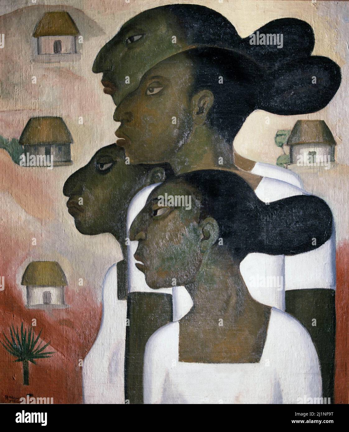 MONTENEGRO, ROBERTO. PINTOR MEXICANO . 1887 - 1968. MUJERES MAYAS , OLEO SOBRE LIENZO DEL AÑO 1926. MUSEO ARTE MODERNO . IN NEW YORK. ATENCION: AUTOR CONTEMPORANEO SUJETO A COPYRIGHT ©. EL CLIENTE FINAL ES RESPONSABLE DE LA GESTION DE LOS DERECHOS DE AUTOR CON LAS SOCIEDADES EXISTENTES DE GESTION DE DERECHOS O DIRECTAMENTE CON LOS ORGANISMOS TITULARES DE LOS MISMOS. Stockfoto