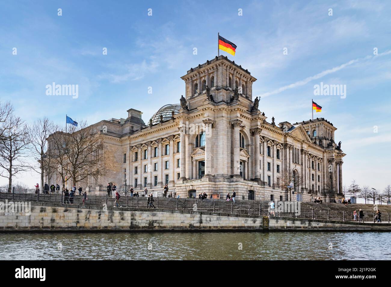 Der Reichstag in Berlin Stockfoto
