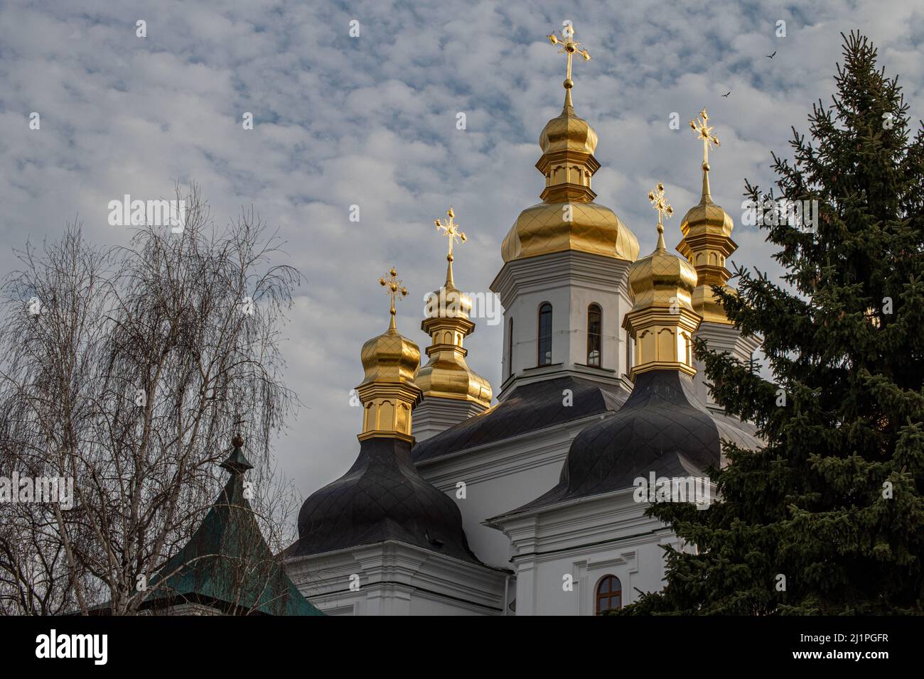 Kirche der Geburt der seligen Jungfrau Maria, Kiew Stockfoto