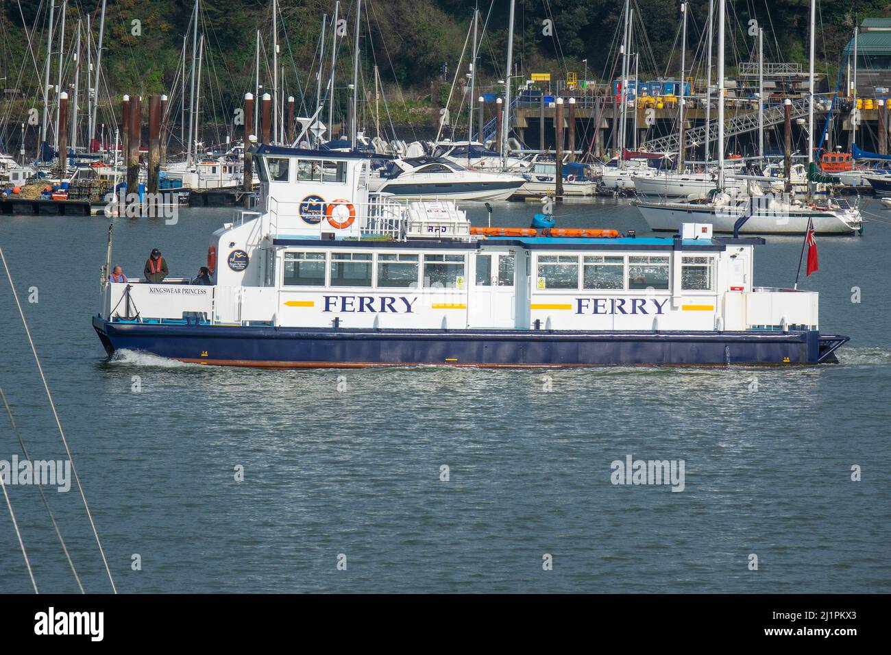 England, Devon, Dartmouth, Fähre Stockfoto