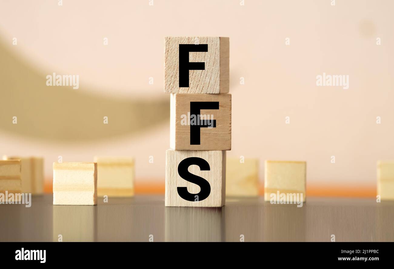 FFS, Akronym, Internet-Slang oder Text sprechen, verwendet, um Überraschung oder Entsetzen auszudrücken. Stockfoto