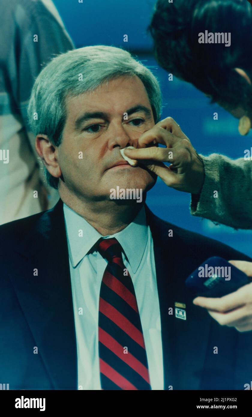 Der Sprecher des US-Repräsentantenhauses, Newt Gingrich (R), R-GA, erscheint auf der Meet the Press von NBC Stockfoto