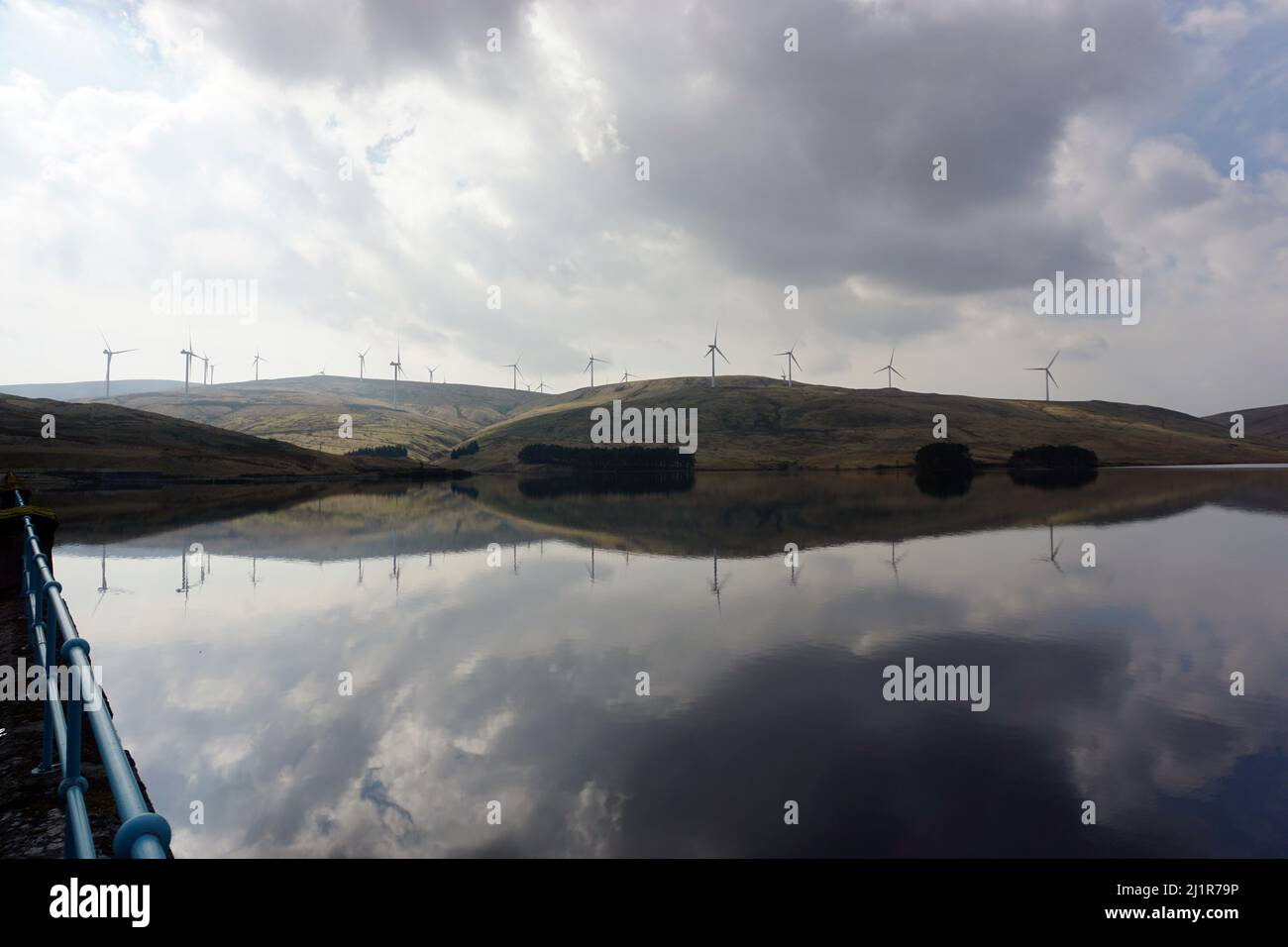 Grüne Knowes Windfarm Stockfoto