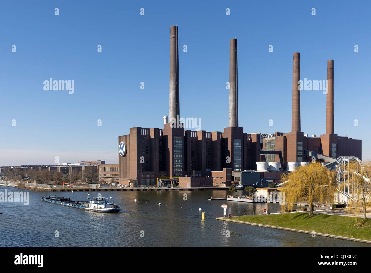 Volkswagen Car Werk an einem hellen Frühlingstag Stockfoto